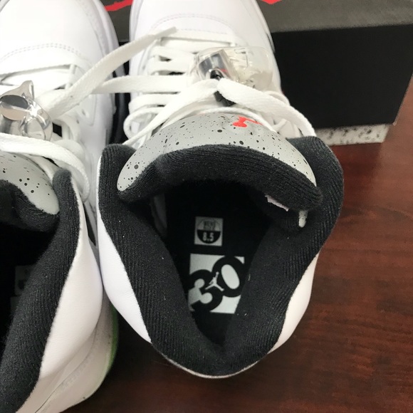 SOLD on StockX - Jordan V Poison Green Pro Star - Picture 6 of 8